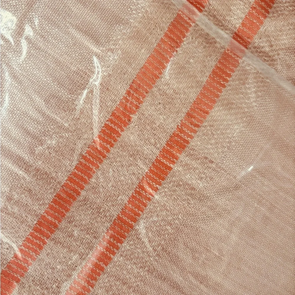 West Elm Blush Accent Pillow w Stylish Stripes
